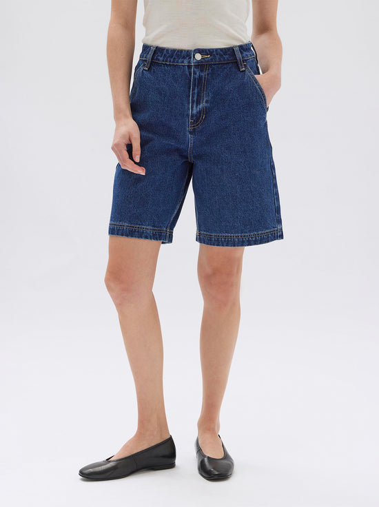 Assembly - Longline Denim Short - Heritage Blue