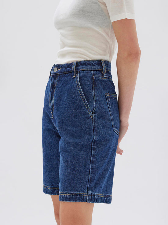 Assembly - Longline Denim Short - Heritage Blue