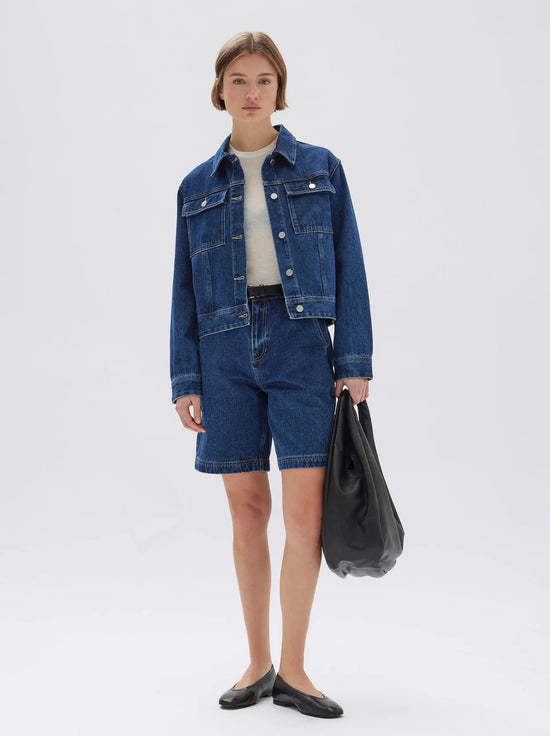 Assembly - Longline Denim Short - Heritage Blue