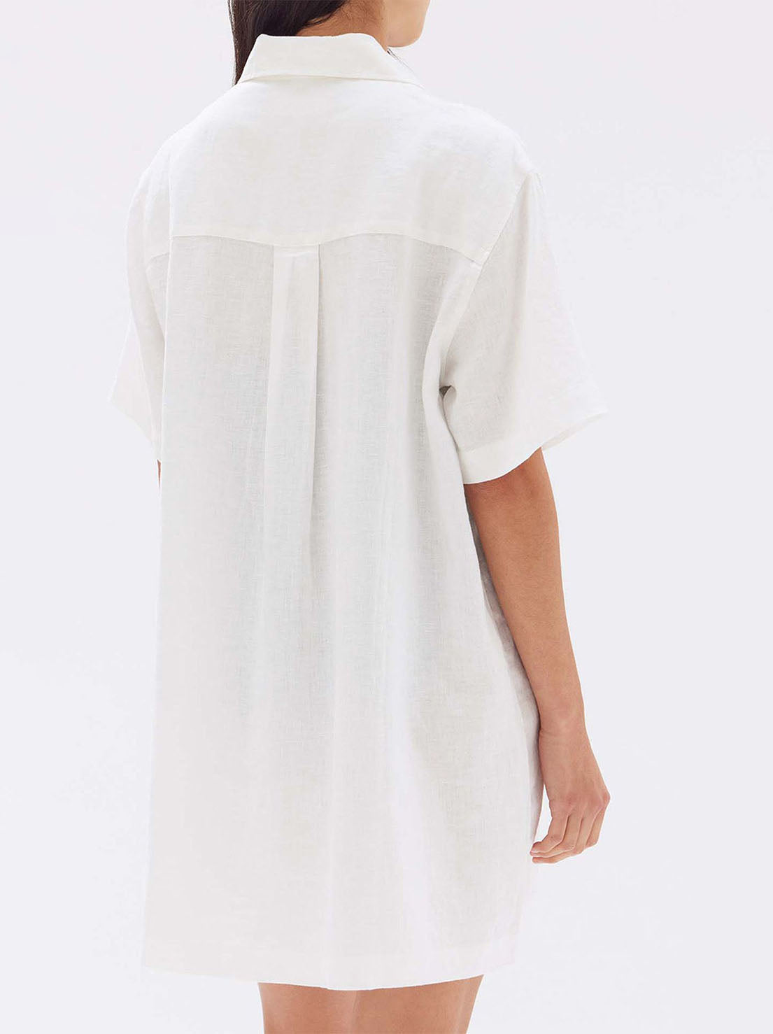 Assembly - Louise Linen Mini Shirt Dress - White