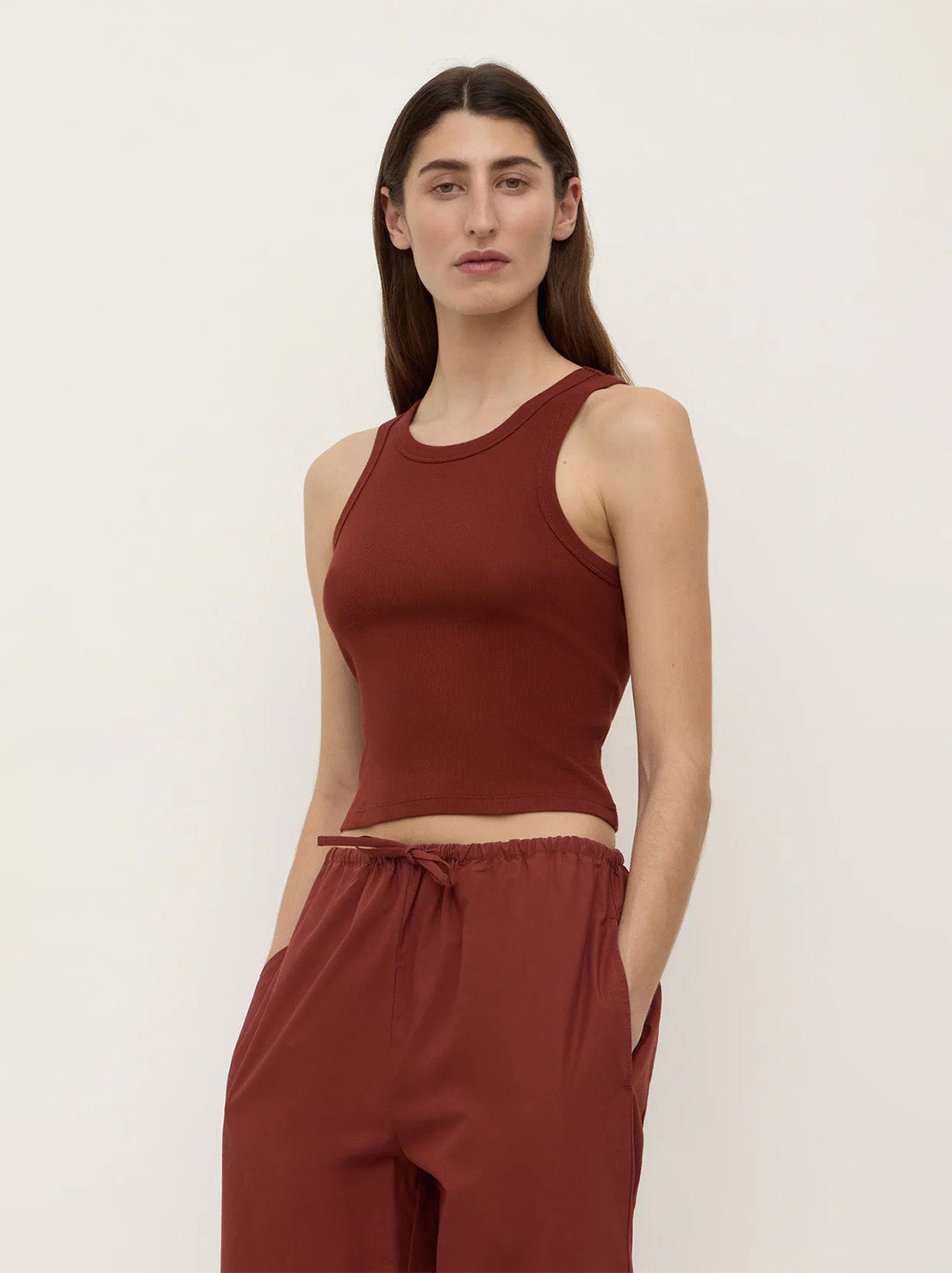 Assembly - Lulu Cropped Tank - Russet