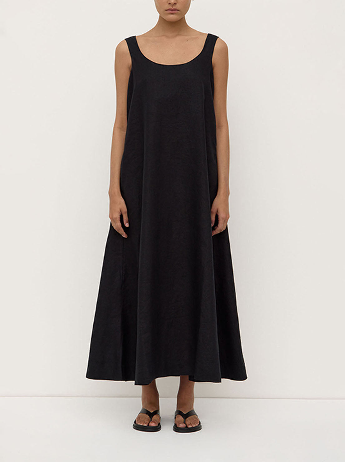 Assembly - Maree Linen Midi Dress - Black