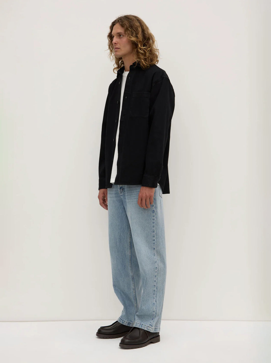 Assembly - Men's Denim Overshirt - Black