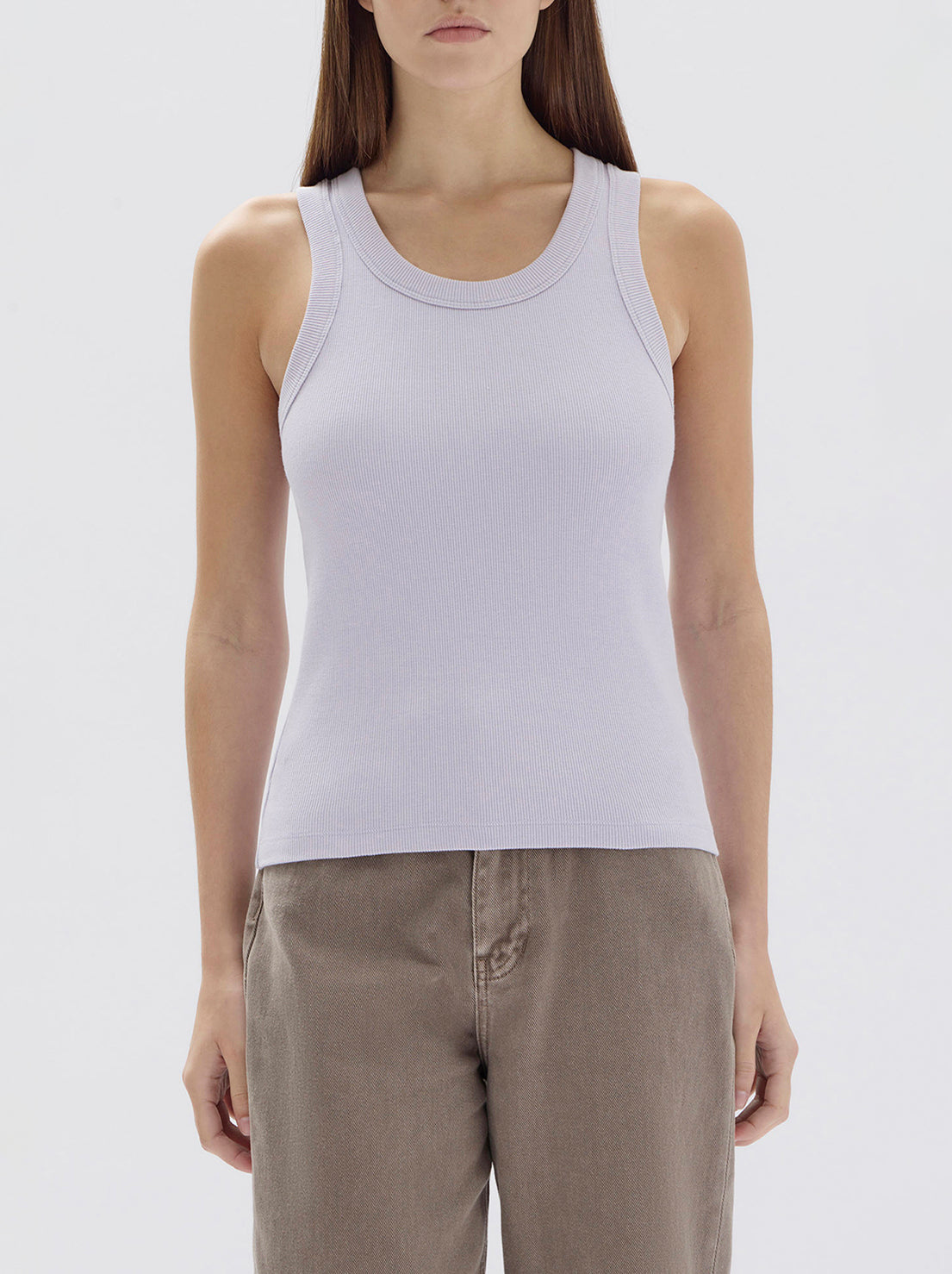 Assembly - Miana Organic Rib Tank - Jacaranda