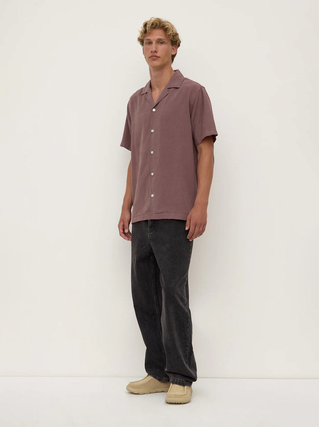 Assembly - Miller Short Sleeve Shirt - Plum