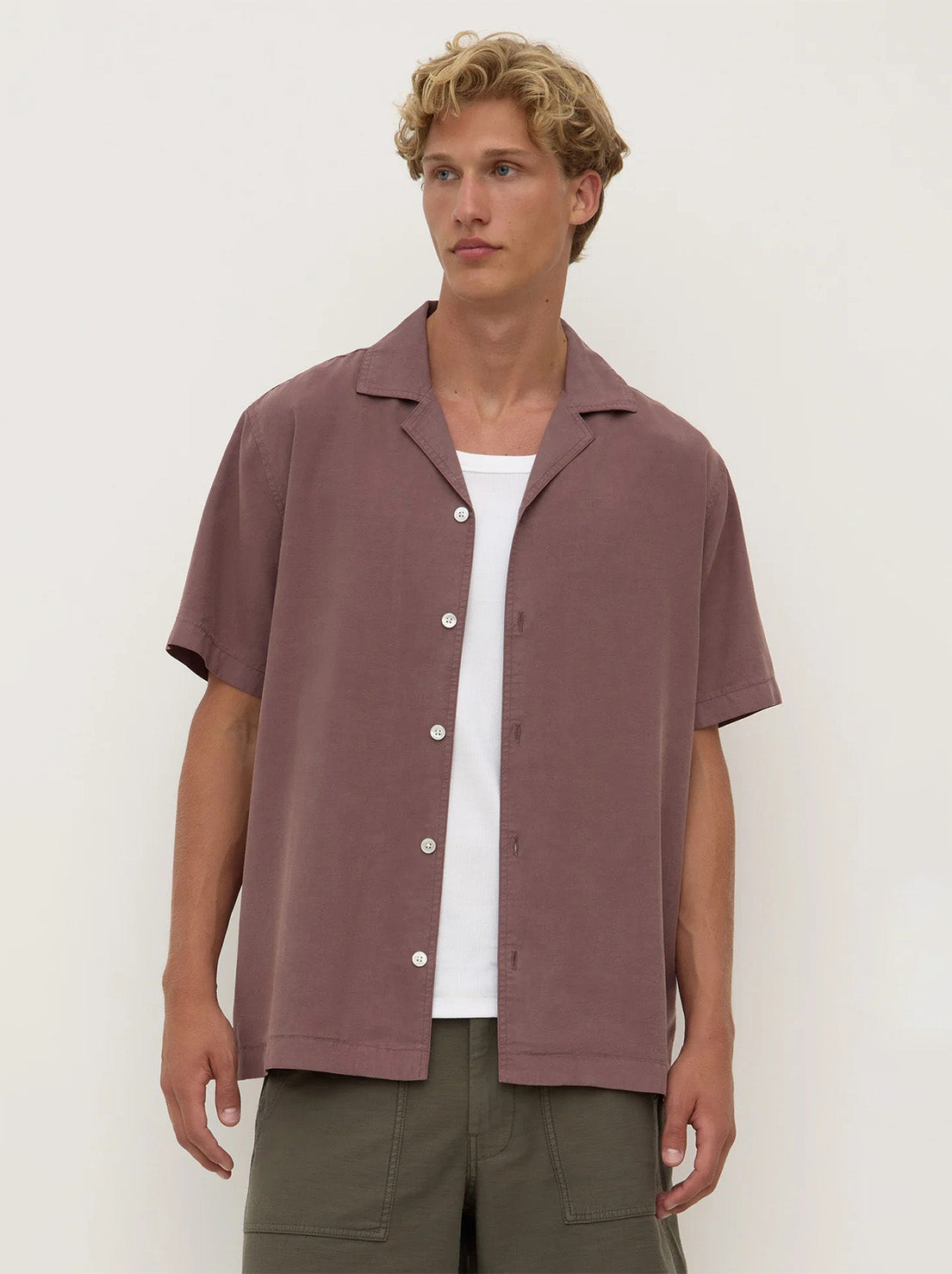 Assembly - Miller Short Sleeve Shirt - Plum