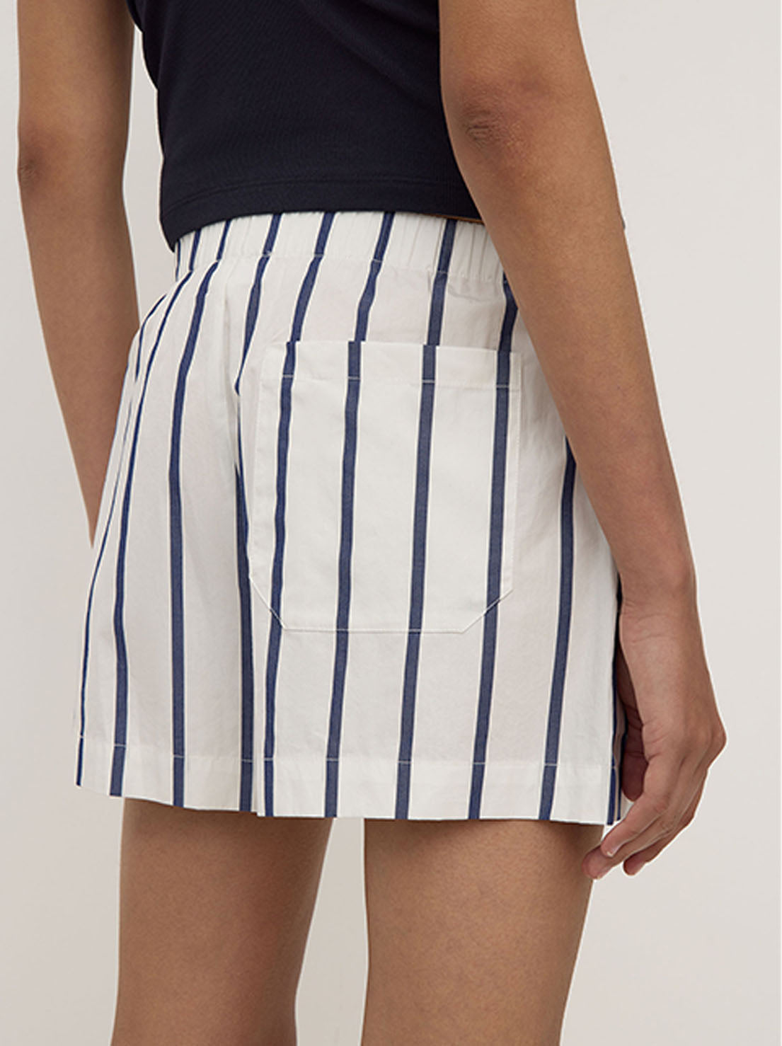 Assembly - Nara Stripe Short - White / True Navy