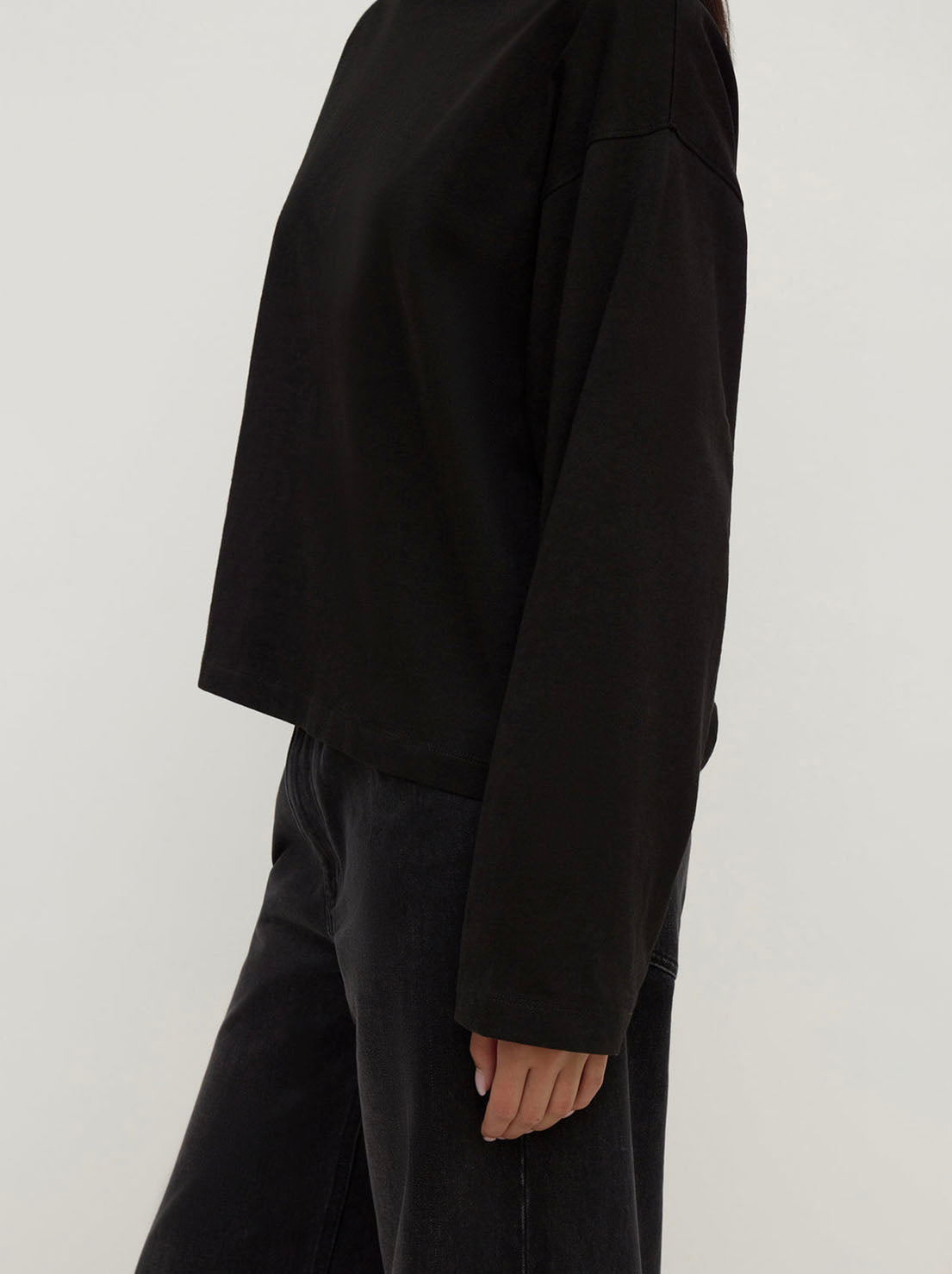 Assembly Label - Nikita Wide Sleeve Tee - Black
