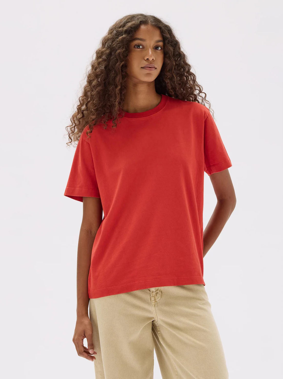 Assembly - Organic Base Tee - Papaya