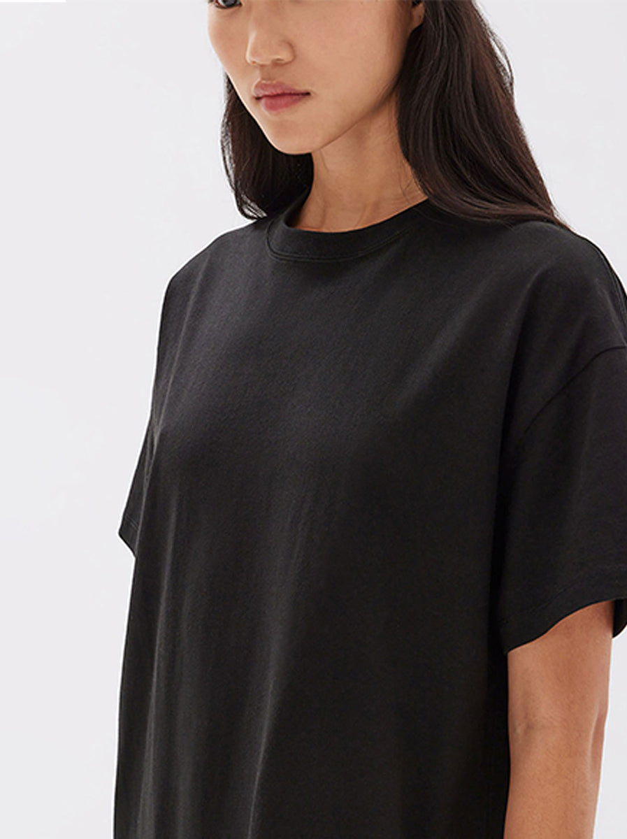 Assembly Label - Portia Jersey Tee Dress - Black – Abicus