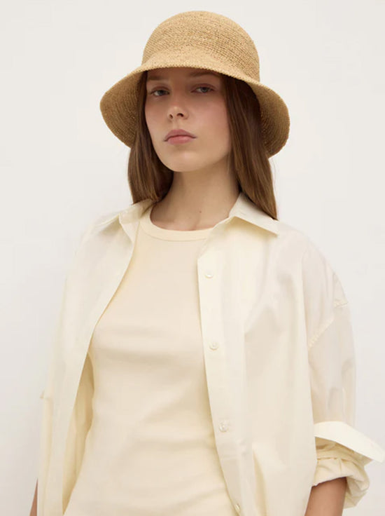Assembly - Raffia Bucket Hat - Natural