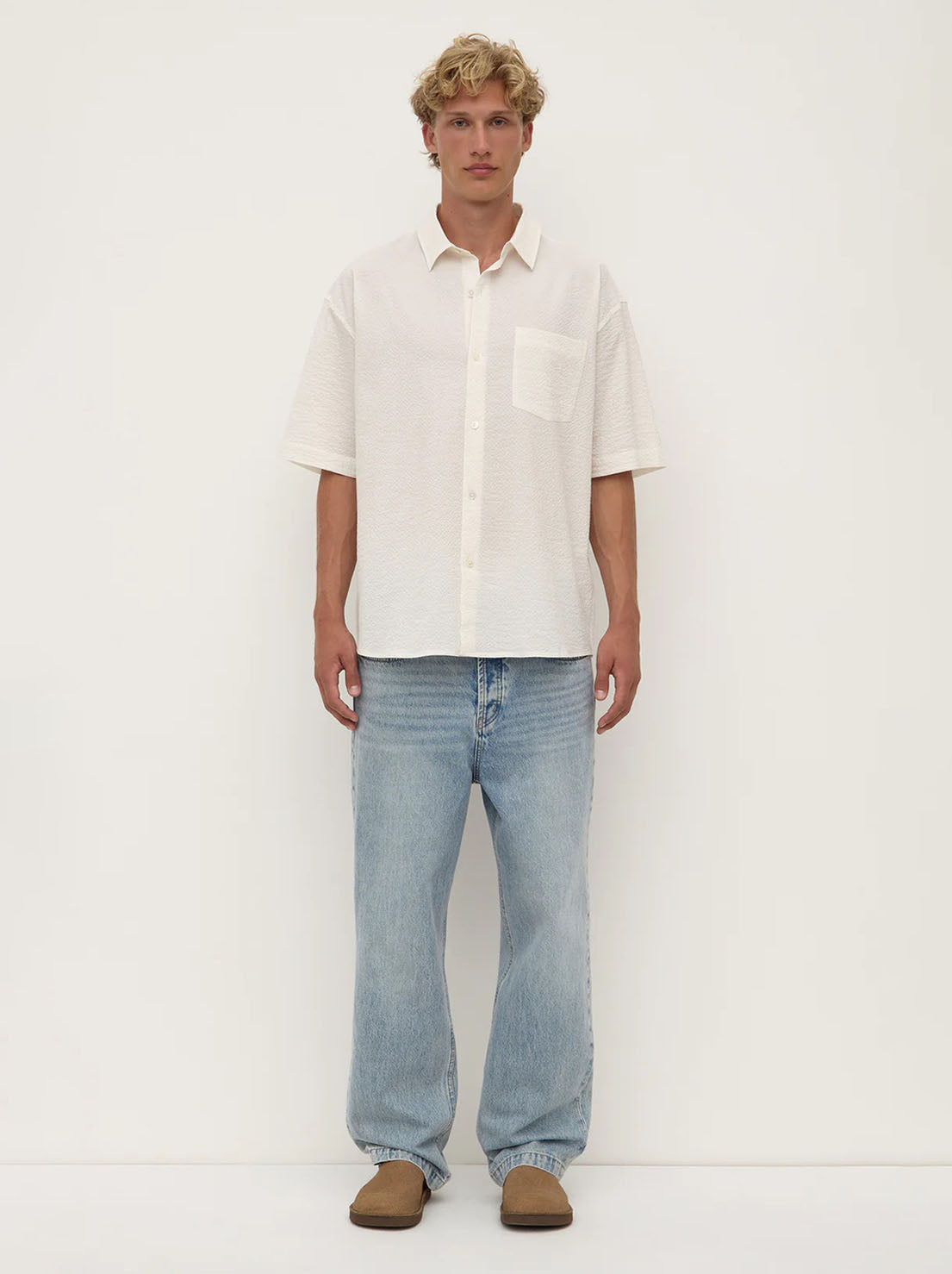 Assembly - Raine Short Sleeve Shirt - Cream