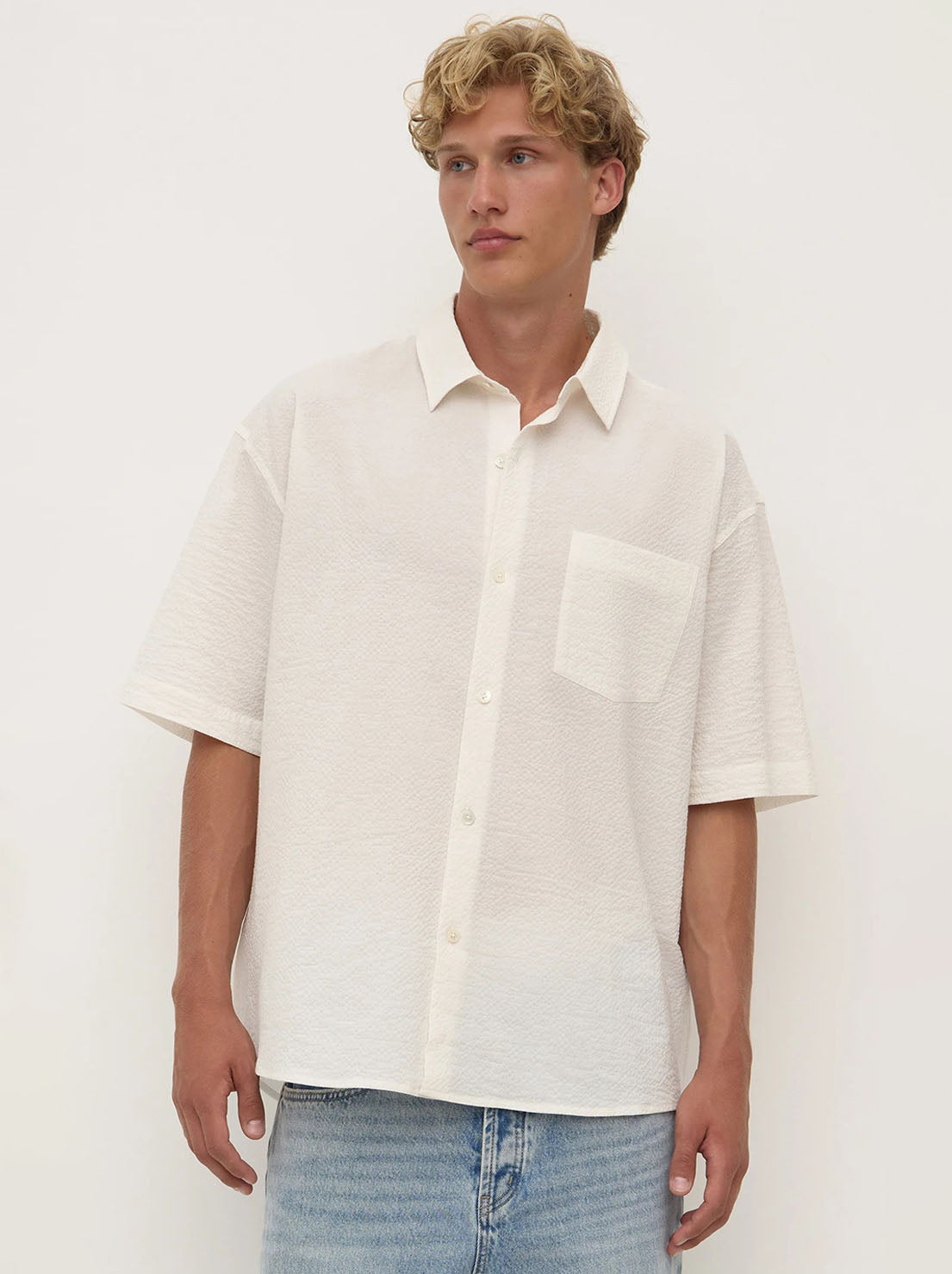 Assembly - Raine Short Sleeve Shirt - Cream