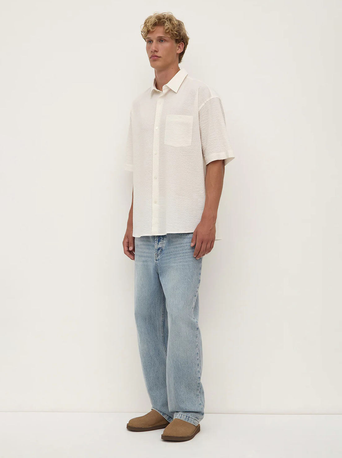 Assembly - Raine Short Sleeve Shirt - Cream
