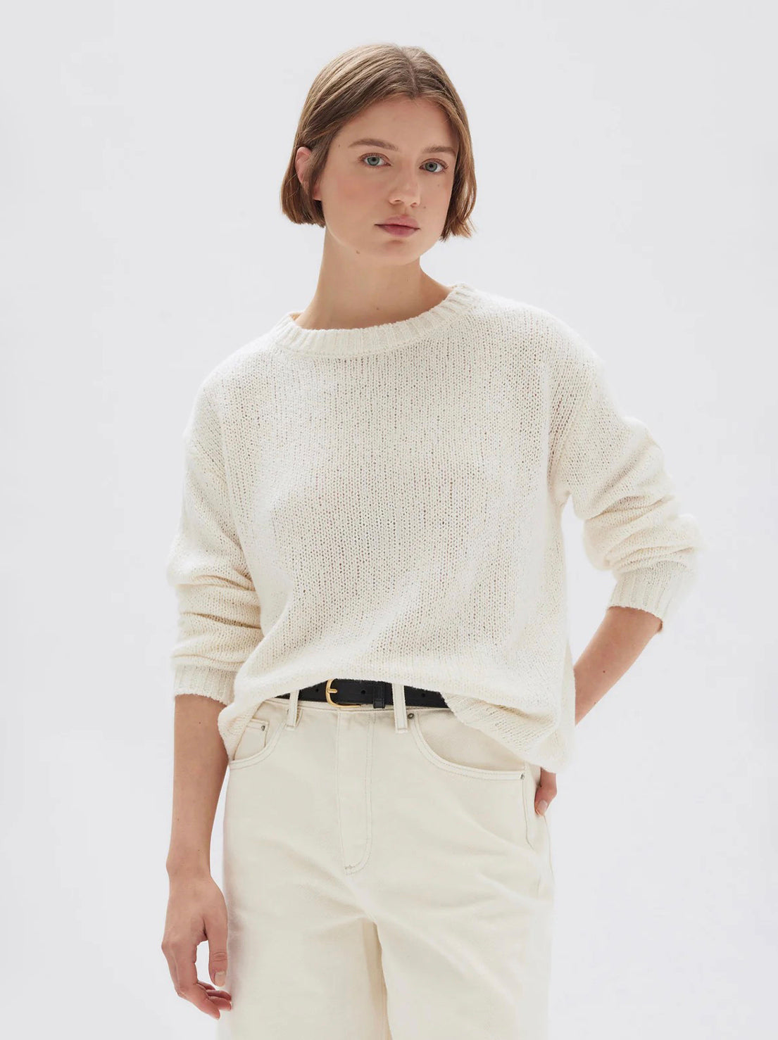 Assembly - Rey Knit Longsleeve Top - Cream