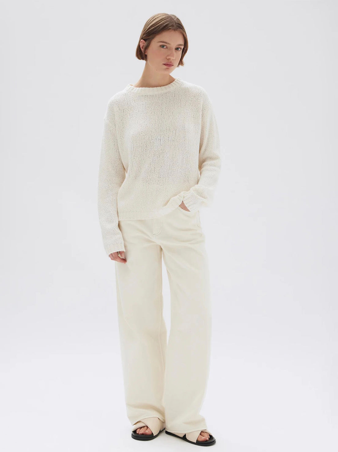 Assembly - Rey Knit Longsleeve Top - Cream