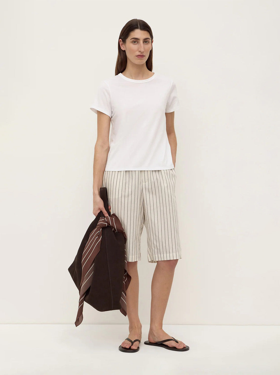 Assembly - Ria Stripe Short - Cream/Smoke