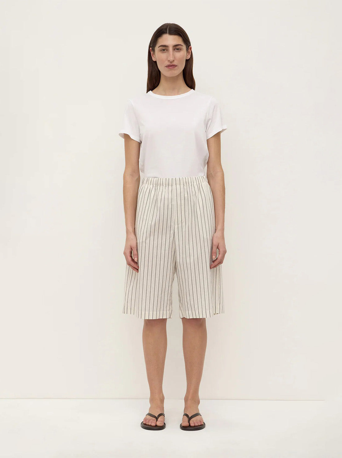Assembly - Ria Stripe Short - Cream/Smoke