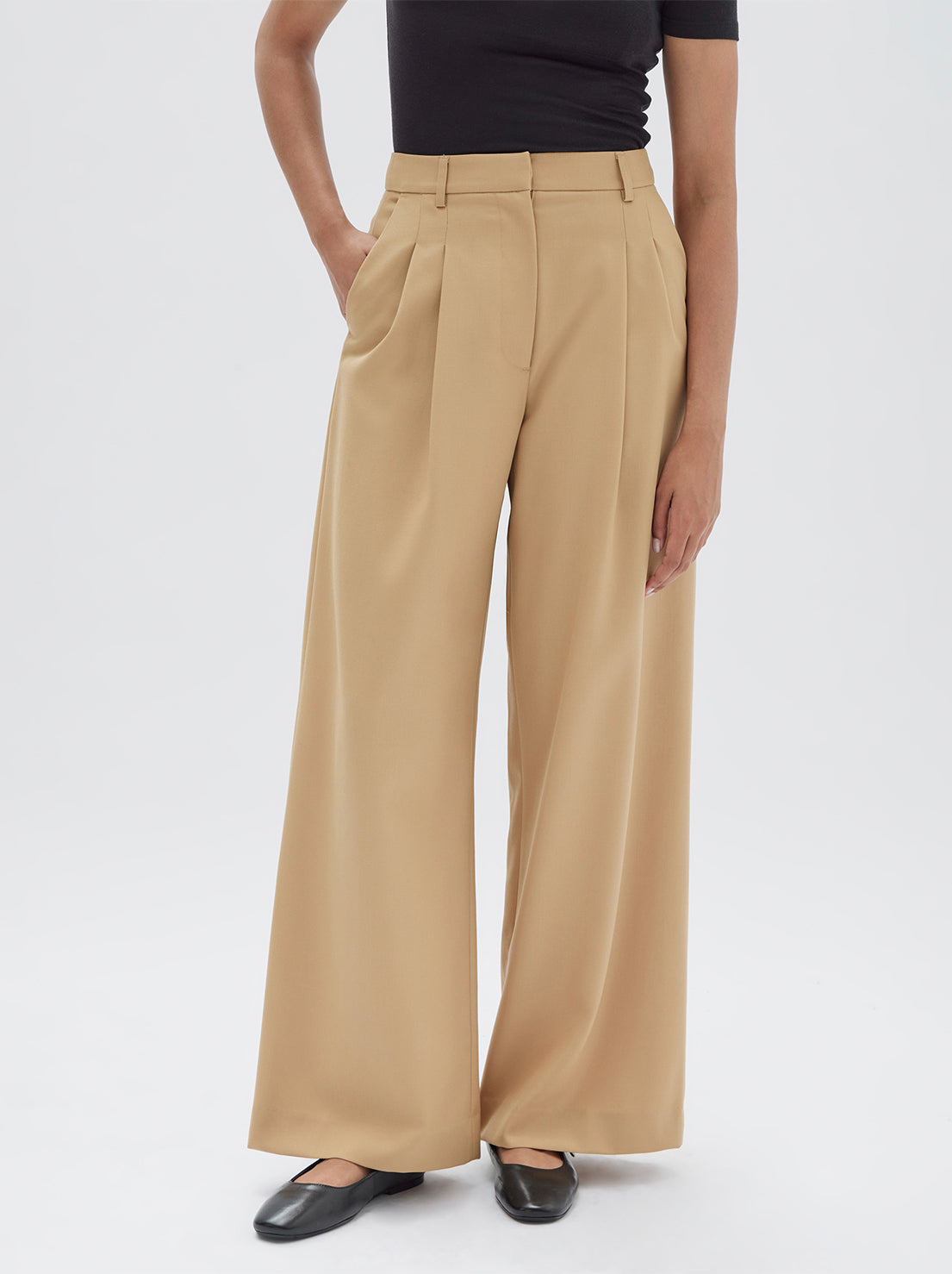 Assembly - Roberta Wool Pant - Tan