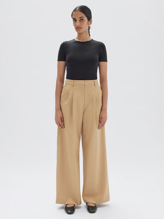 Assembly - Roberta Wool Pant - Tan