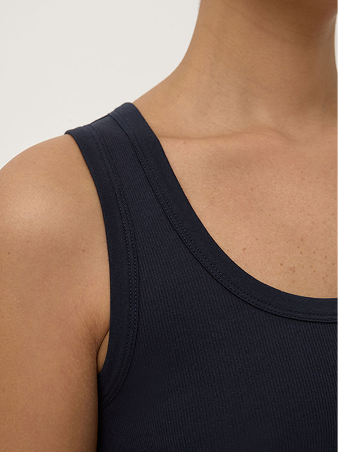Assembly - Robyn Scoop Neck Rib Tank - True Navy