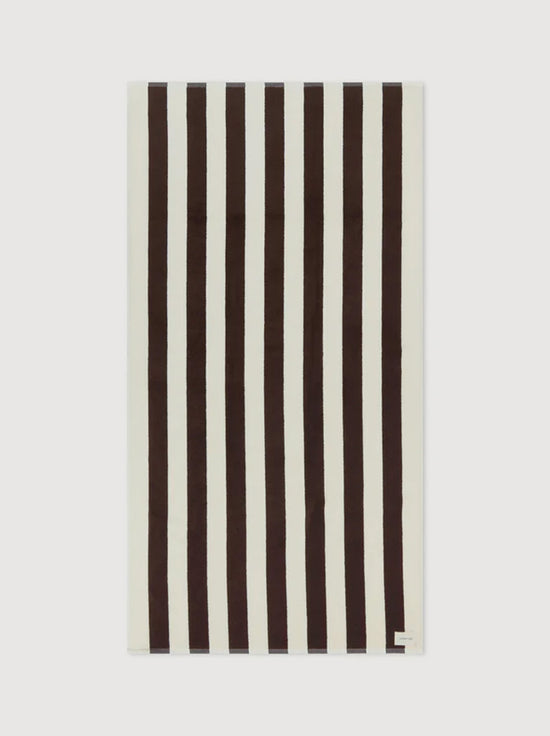 Assembly - Signature Stripe Beach Towel - Ganache / Cream