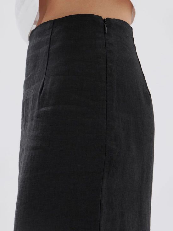 Assembly - Solis Linen Maxi Skirt - Black