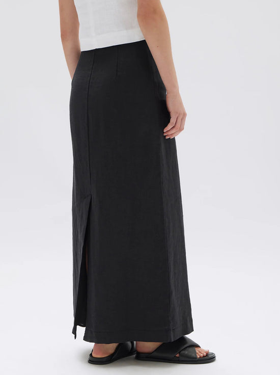 Assembly - Solis Linen Maxi Skirt - Black