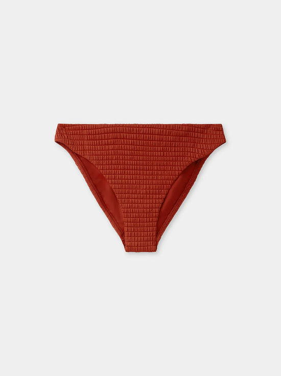 Assembly - Textured Classic Swim Brief - Papaya