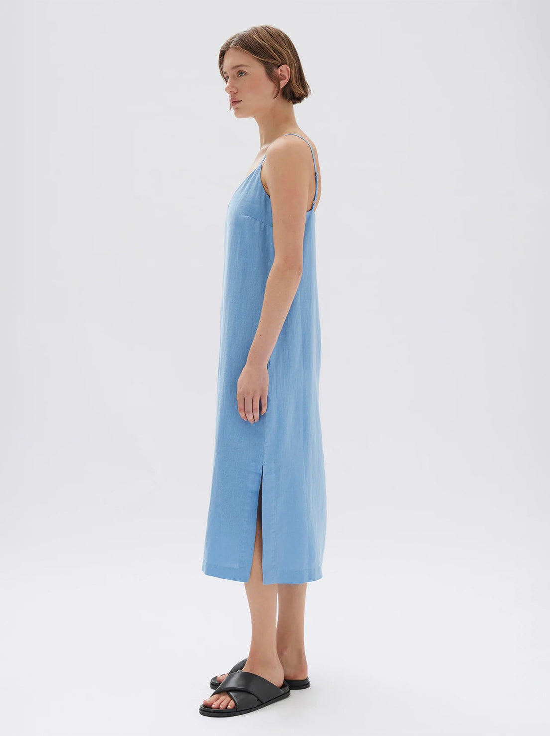 Assembly - Vallory Linen Slip Dress - Bahama