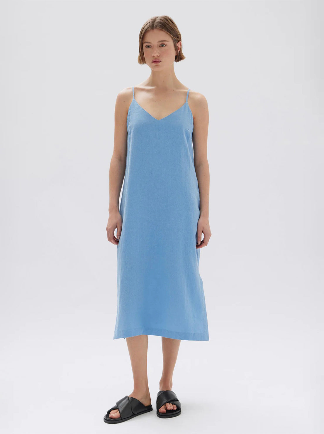 Assembly - Vallory Linen Slip Dress - Bahama