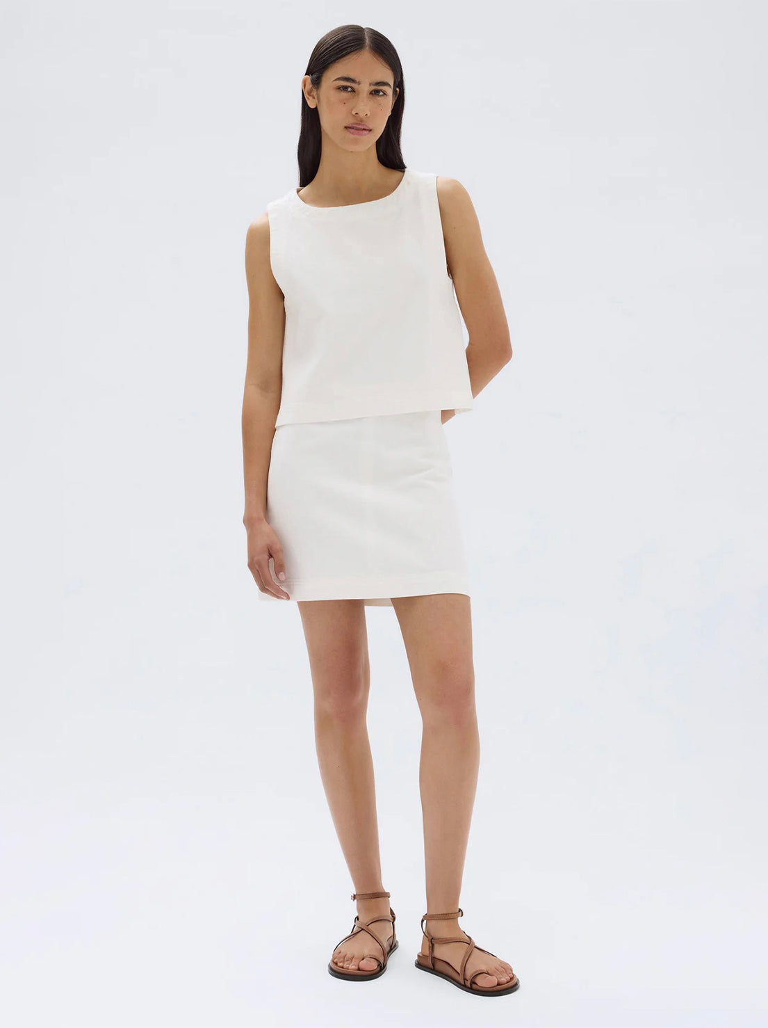 Assembly - Zoey Twill Mini Skirt - Cream