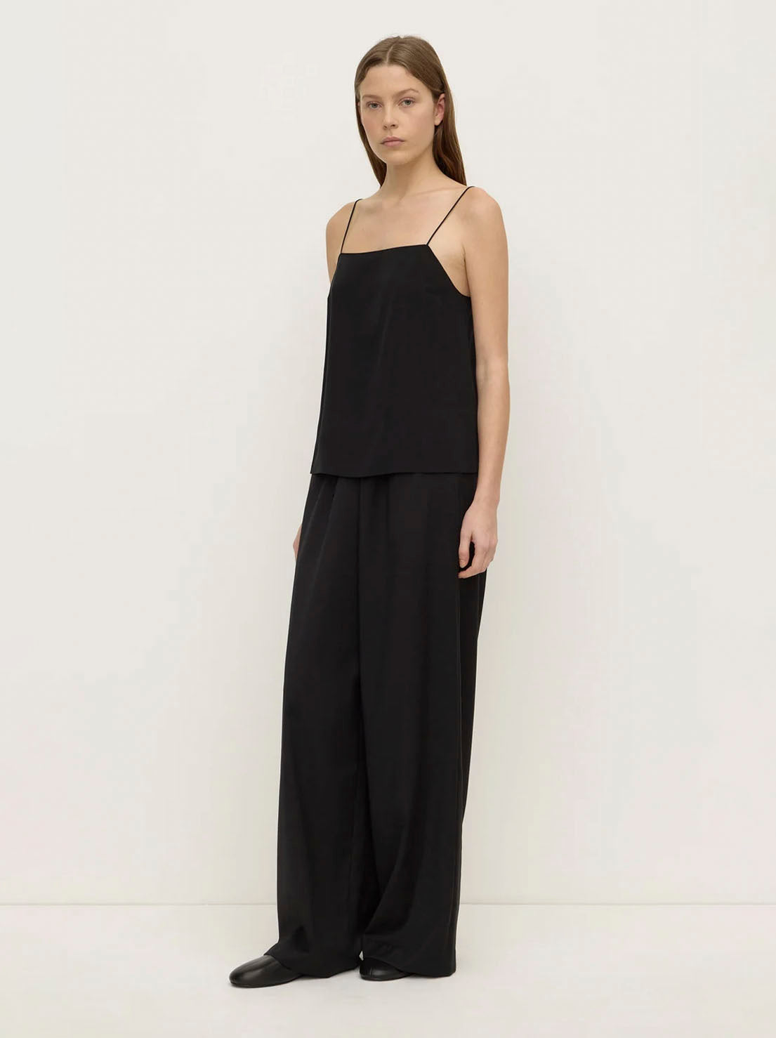 Assembly Label - Aime Silk Tank - Black