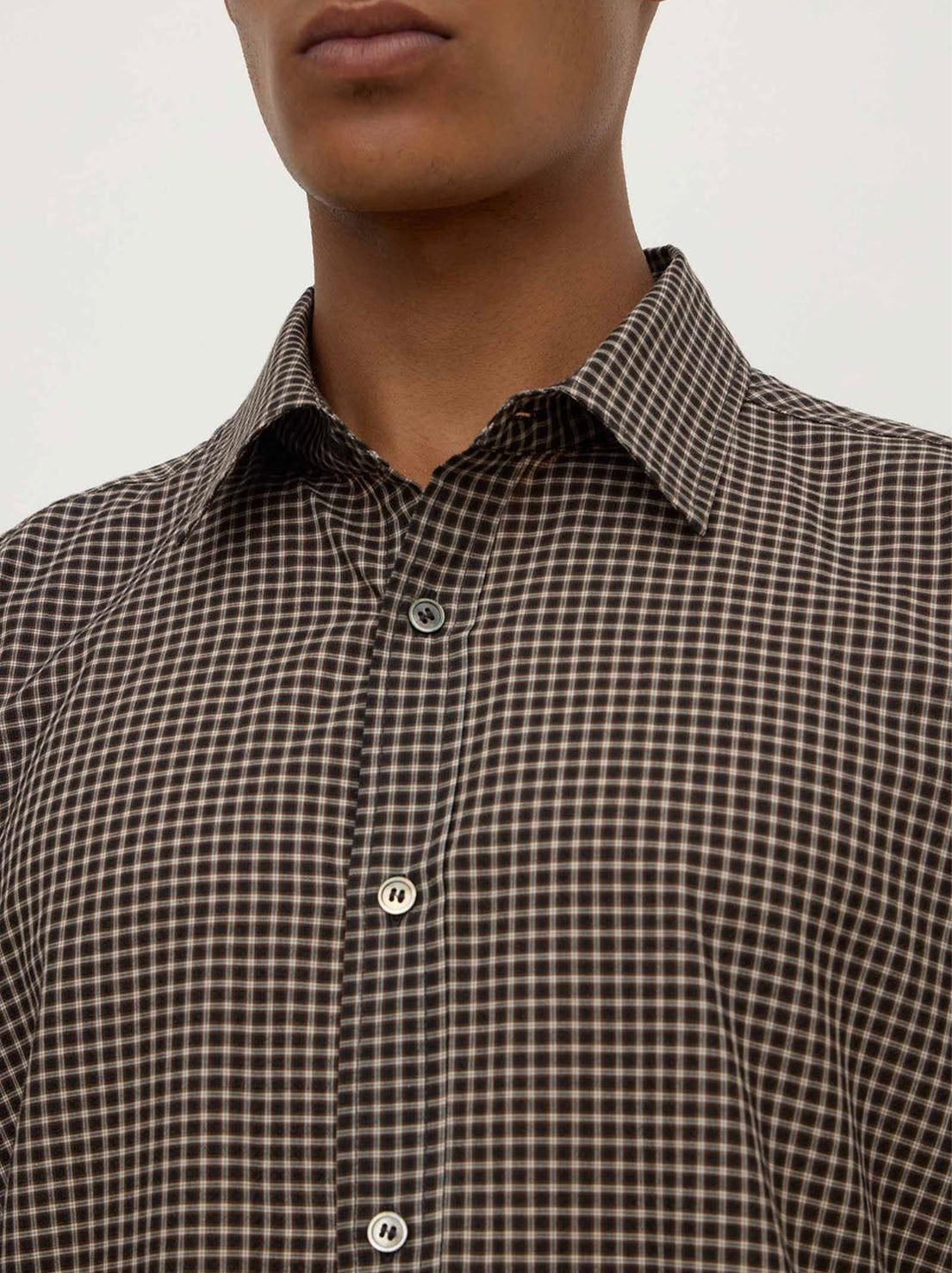 Assembly Label - Alta Check Long Sleeve Shirt - Brown / Black