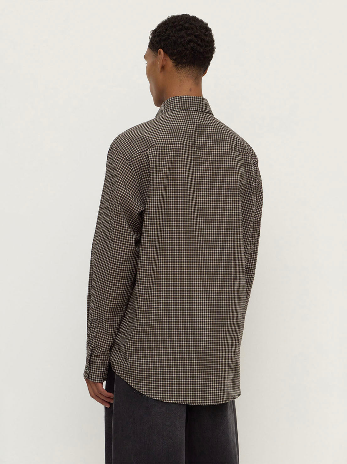 Assembly Label - Alta Check Long Sleeve Shirt - Brown / Black