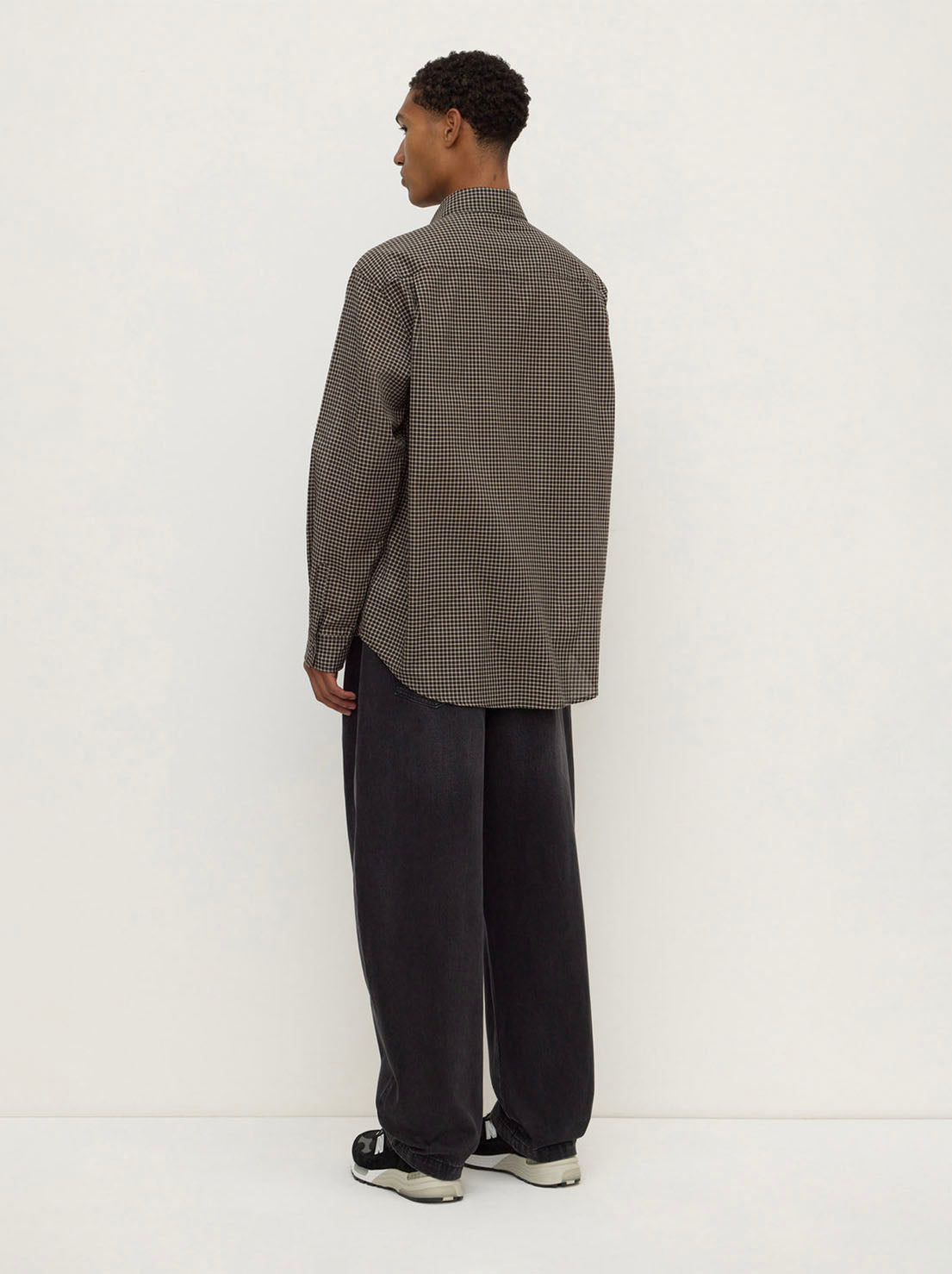 Assembly Label - Alta Check Long Sleeve Shirt - Brown / Black