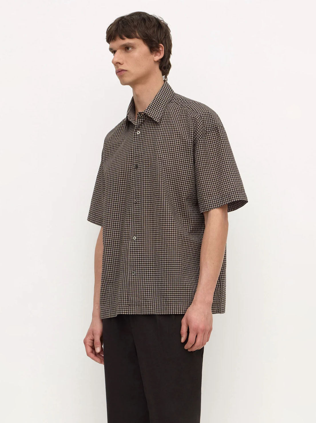 Assembly Label - Alta Check Short Sleeve Shirt - Brown / Black