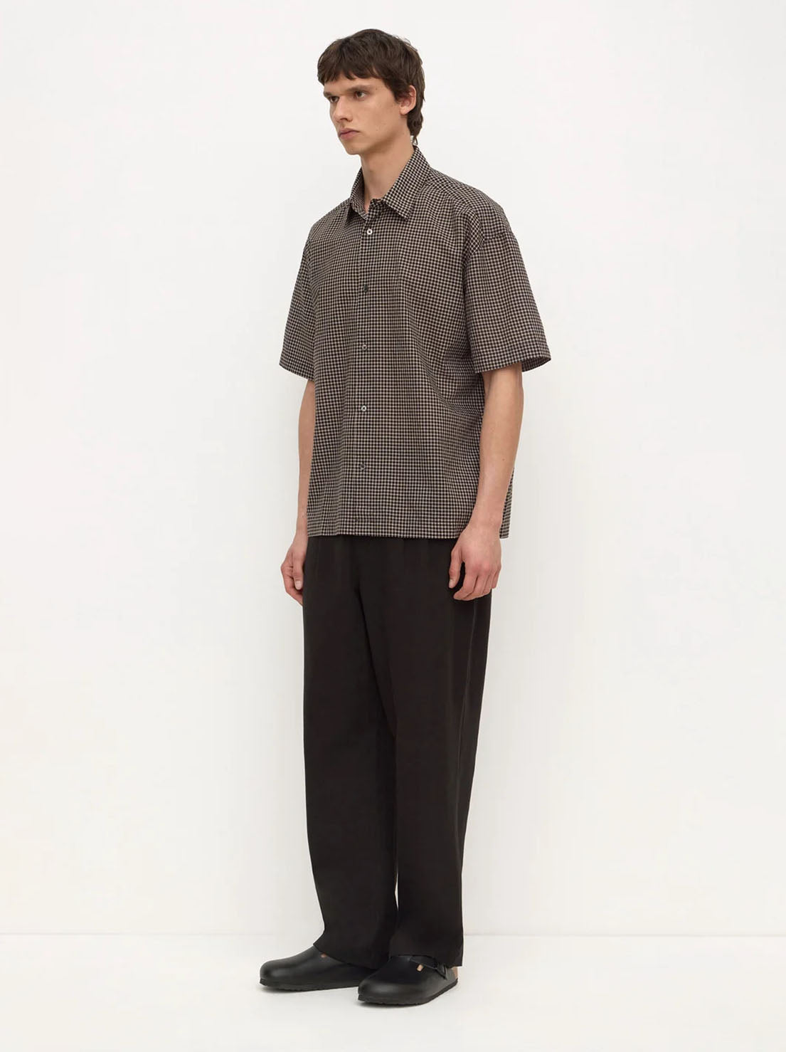 Assembly Label - Alta Check Short Sleeve Shirt - Brown / Black