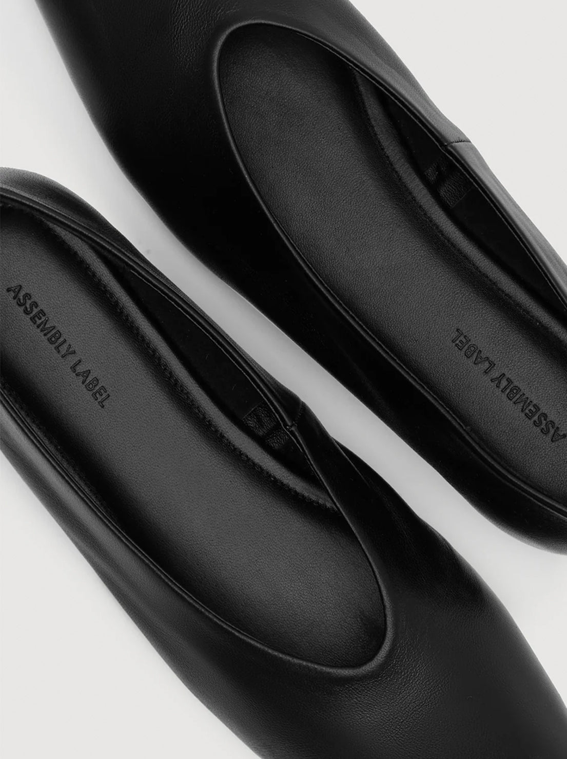 Assembly Label - Andrea Leather Ballet Flat - Black
