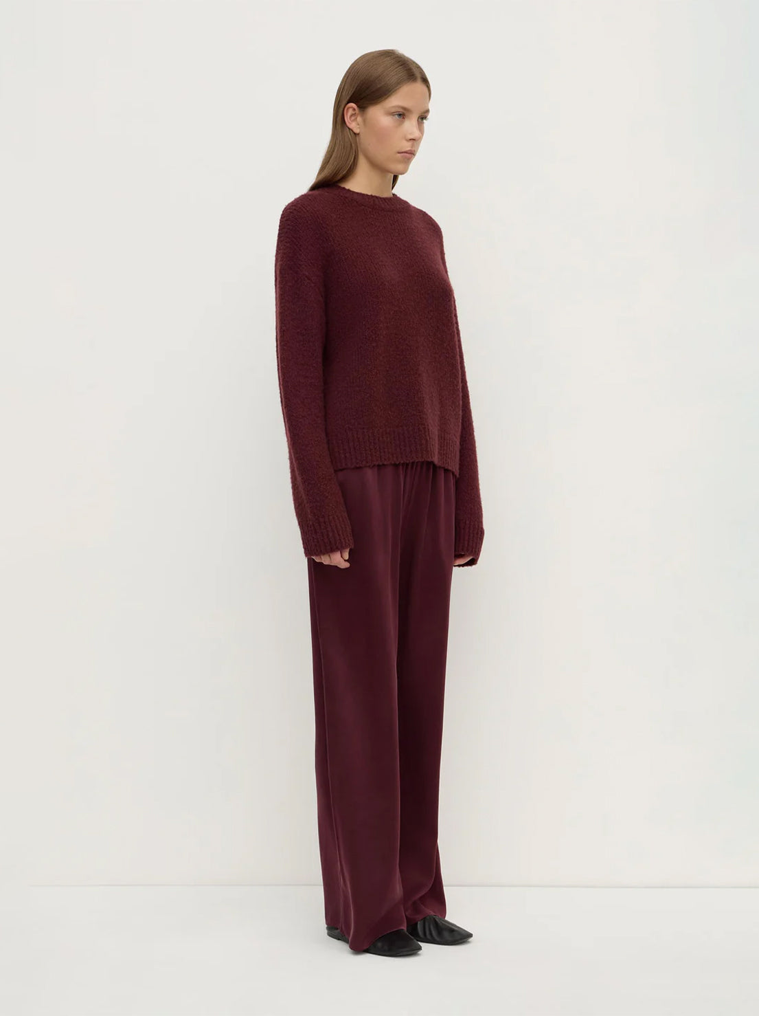 Assembly Label - Ariel Knit - Merlot