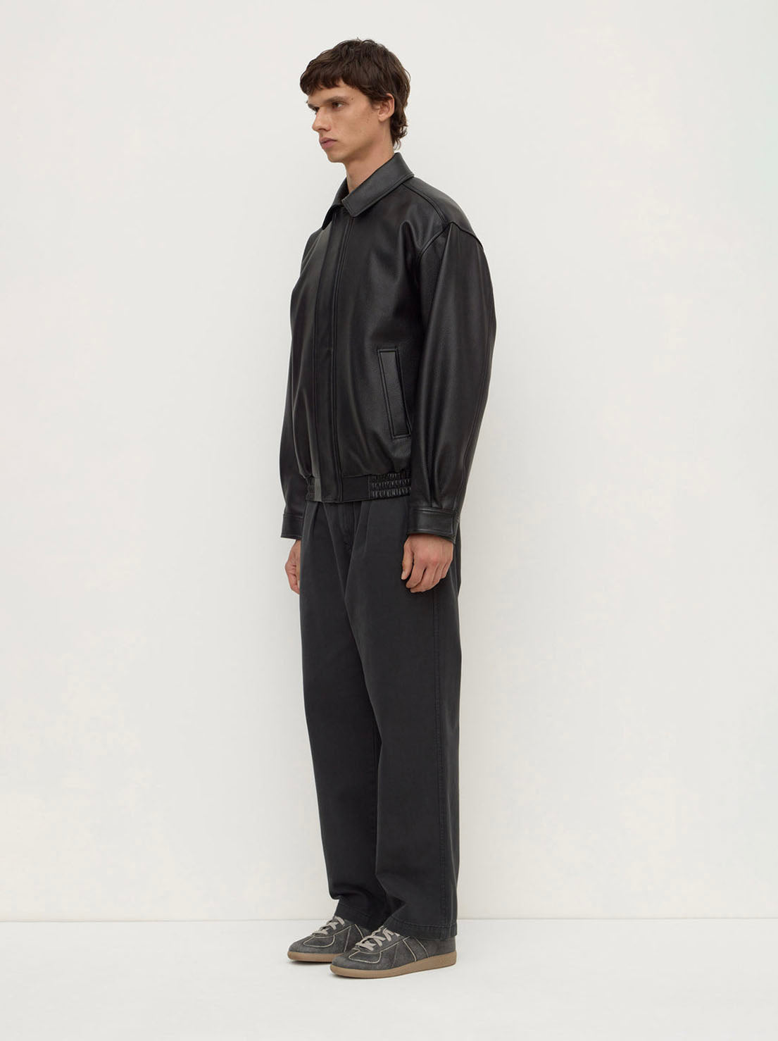 Assembly Label - Bank Leather Jacket - Black
