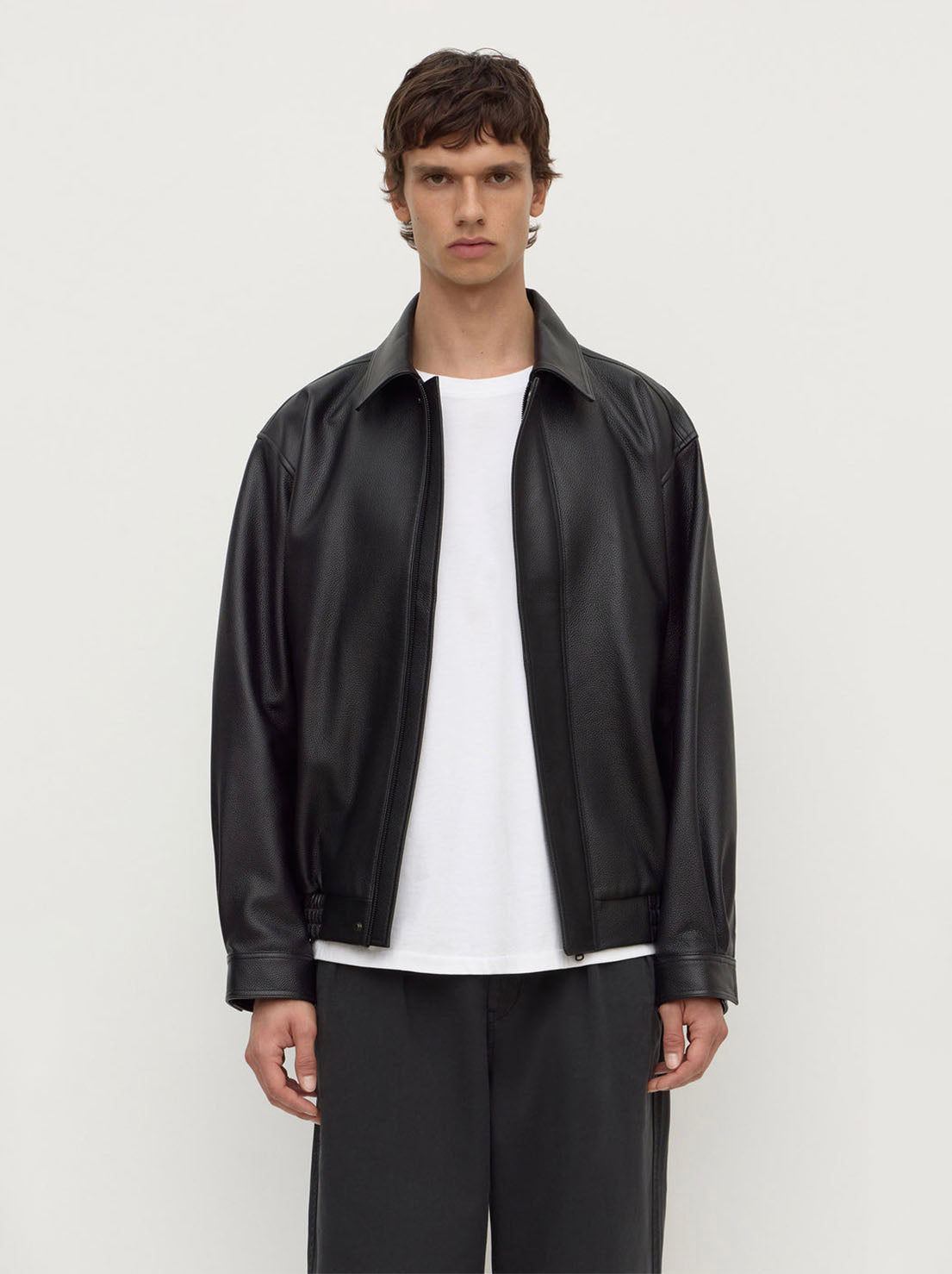 Assembly Label - Bank Leather Jacket - Black