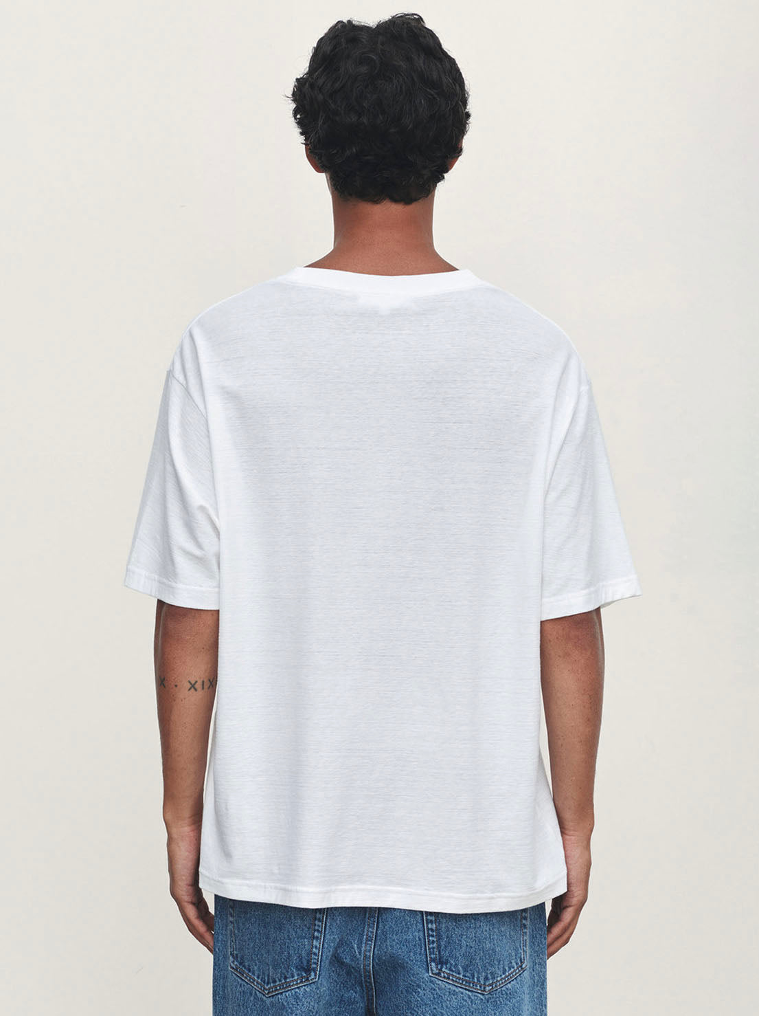 Assembly Label - Billie Cotton Hemp Short Sleeve Tee - Antique White