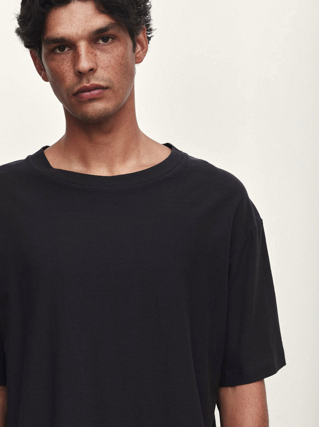 Assembly Label - Billie Cotton Hemp Short Sleeve Tee - Washed Black