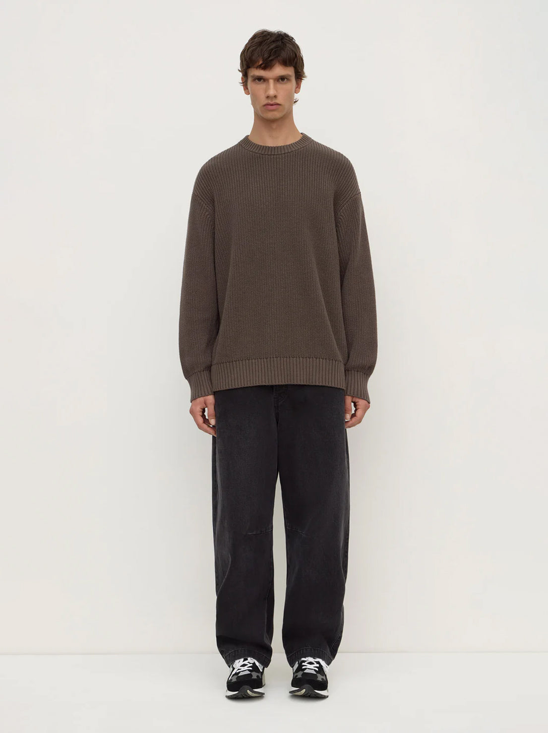 Assembly Label - Carson Cotton Rib Knit - Bark