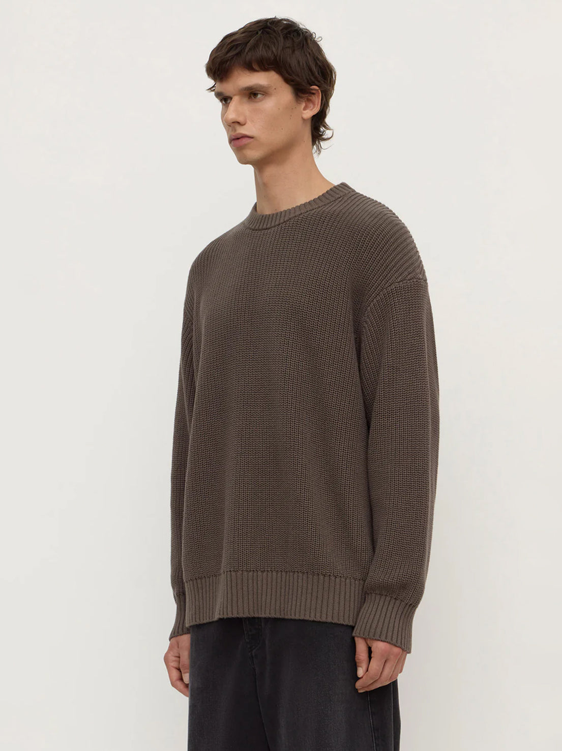 Assembly Label - Carson Cotton Rib Knit - Bark
