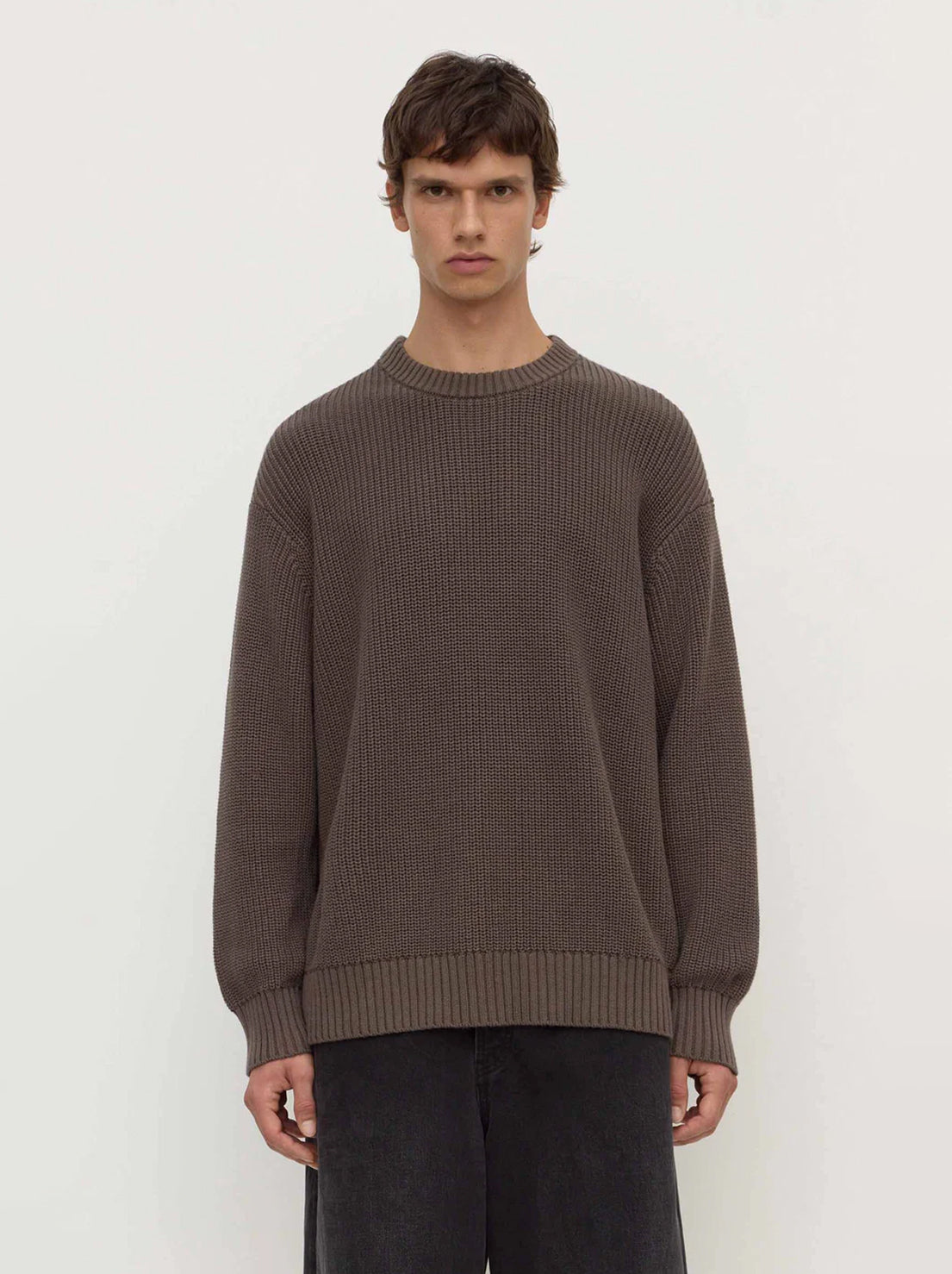 Assembly Label - Carson Cotton Rib Knit - Bark
