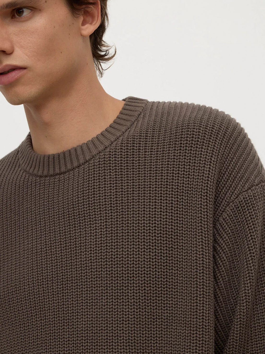 Assembly Label - Carson Cotton Rib Knit - Bark