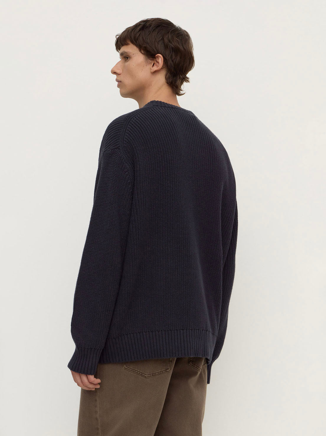 Assembly Label - Carson Cotton Rib Knit - True Navy