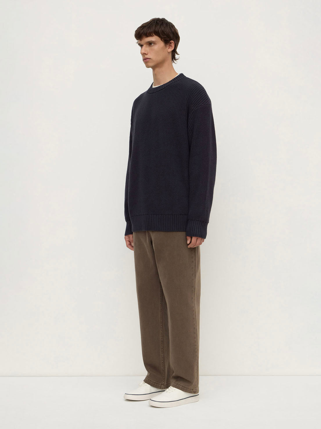 Assembly Label - Carson Cotton Rib Knit - True Navy